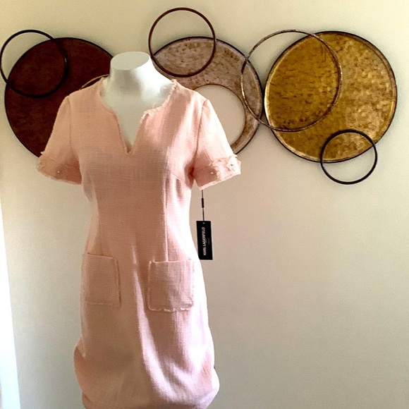Karl Lagerfeld Dresses & Skirts - Karl Lagerfeld  "A Line Dress"   - Pretty in Pink for Easter, and SPRING!  sz 4.